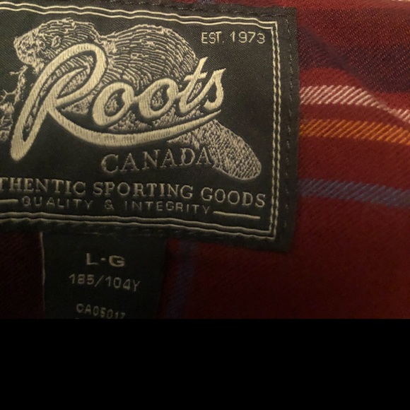 SOLD - Roots flannel dress shirt (mens large) - Picture 2 of 8